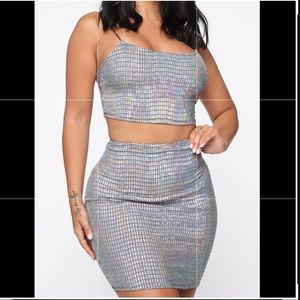 Fashion nova 2piece sequin set